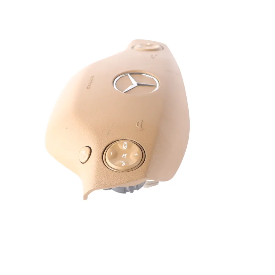 Mercedes W221 Steering Wheel Air Module Buttons Leather - SKU A2218600502-3 - Part number A2218600502