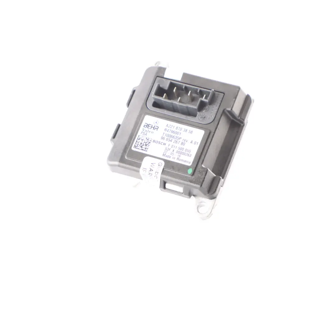 Mercedes W221 Blower Motor Heater Fan Resistor Regulator - SKU A2218703858-1 - Part number A2218703858