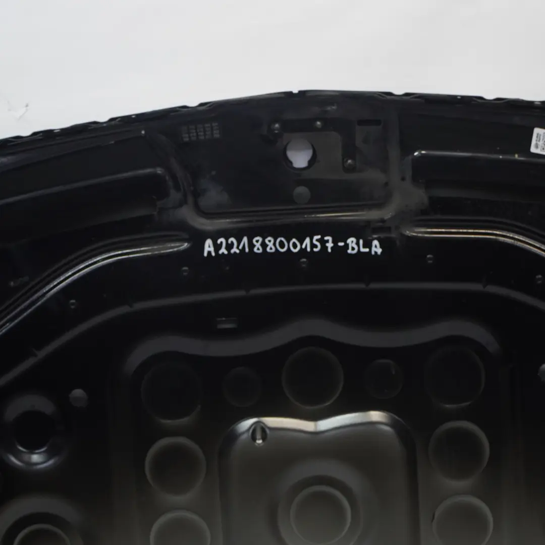 Mercedes W221 Maska Pokrywa Silnika Schwarz Czarny - 040 - SKU A2218800157-BLA - Numer Części A2218800157