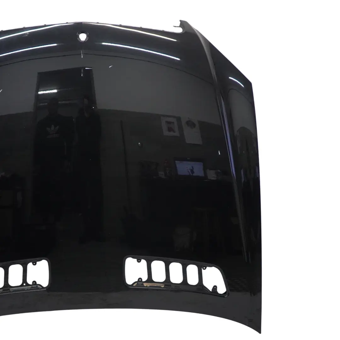 Hood Bonnet Trim Panel S-Class to Mercedes W221 with Part number A2218800157 Mercedes W221 Hood Bonnet Trim Panel S-Class - SKU A2218800157-BLA - Part number A2218800157
