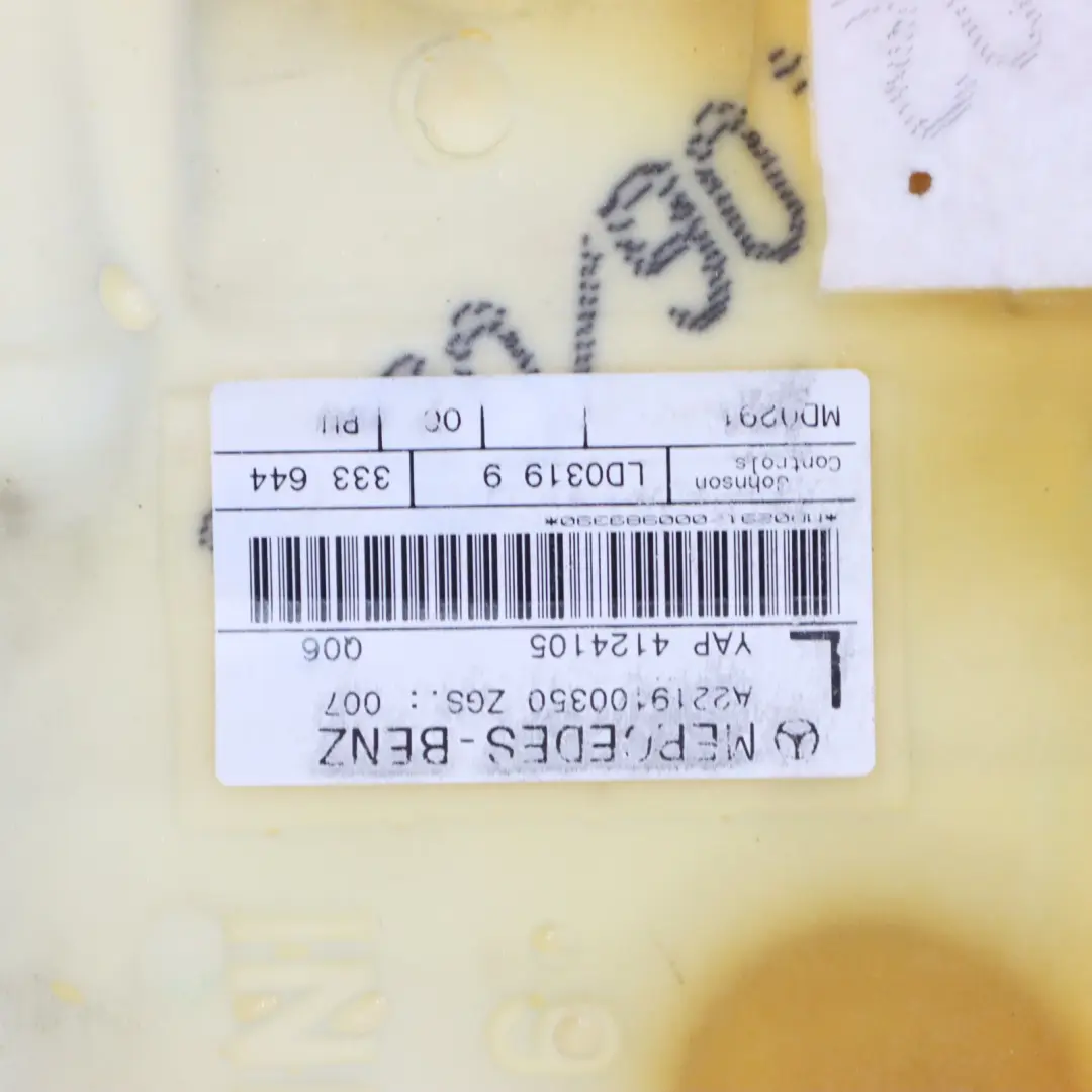 Coprisedile anteriore riscaldato sinistro Pelle Marrone per Mercedes W221 con numero di parte A2219101346 Mercedes W221 Coprisedile anteriore riscaldato sinistro Pelle Marrone - SKU A2219101346 - Numero di parte A2219101346
