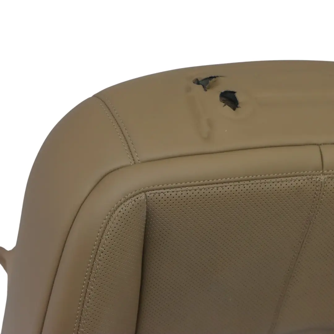 Mercedes W221 Schienale del sedile anteriore sinistro in pelle Designo Sand - SKU A2219101347-1 - Numero di parte A2219101347