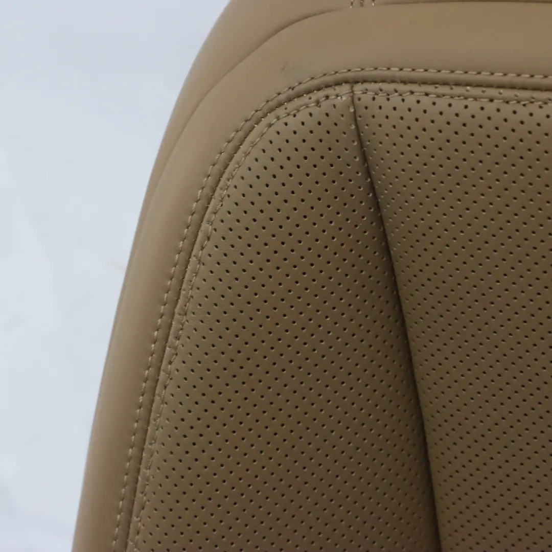 Mercedes W221 Schienale del sedile anteriore sinistro in pelle Designo Sand - SKU A2219101347-1 - Numero di parte A2219101347