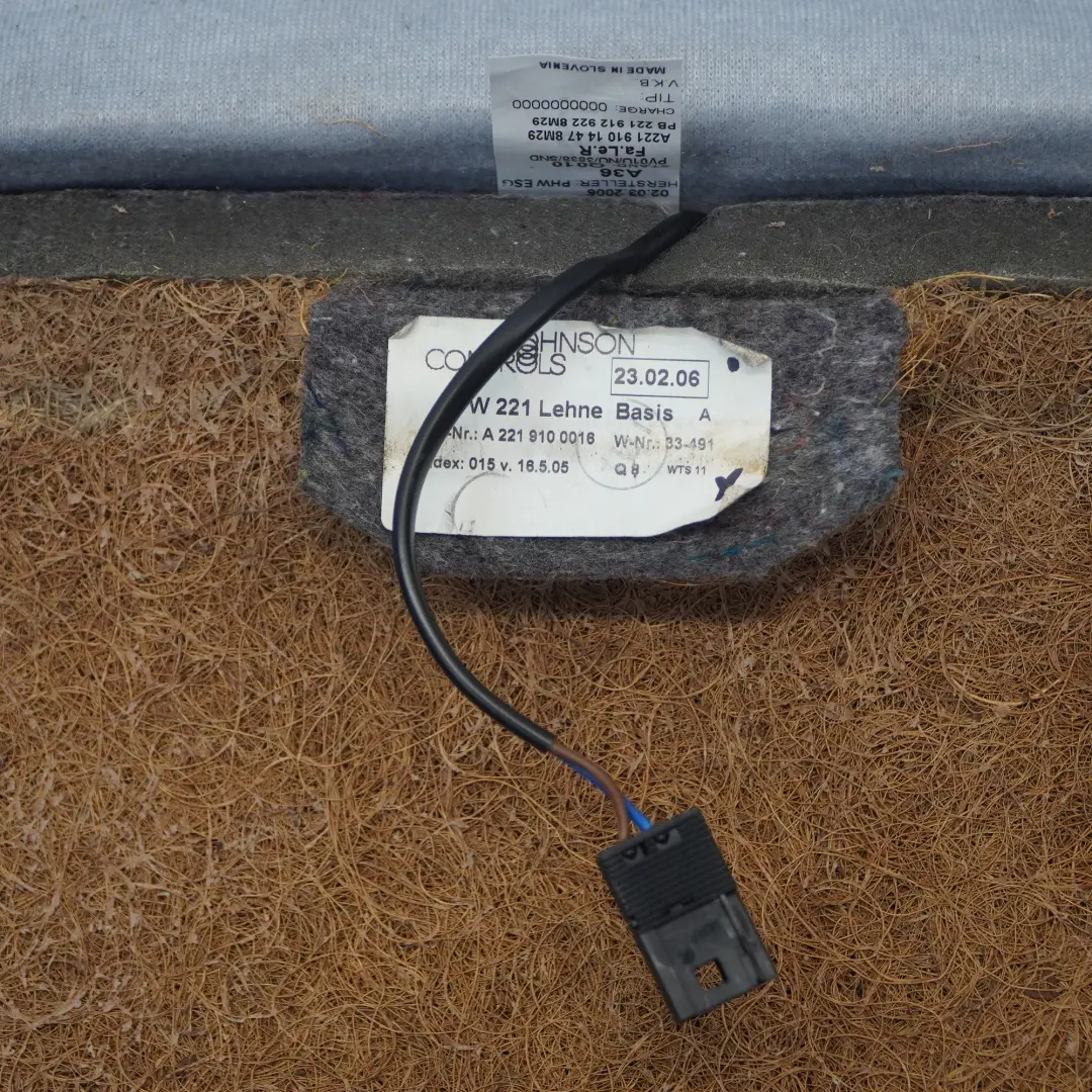 Siège avant droit chauffant en cuir climatisé marron pour Mercedes W221 à propos du numéro de pièce A2219101447 Mercedes W221 Siège avant droit chauffant en cuir climatisé marron - SKU A2219101447 - Numéro de pièce A2219101447