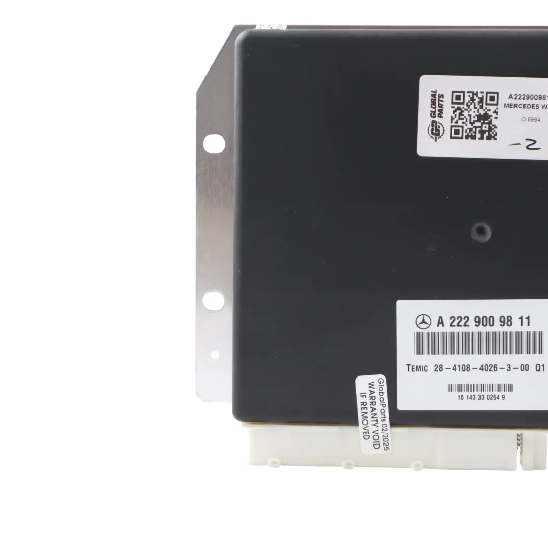 Suspension Module Control Unit ECU to Mercedes W205 W222 Air with Part number A2229009811 Mercedes W205 W222 Air Suspension Module Control Unit ECU - SKU A2229009811 - Part number A2229009811
