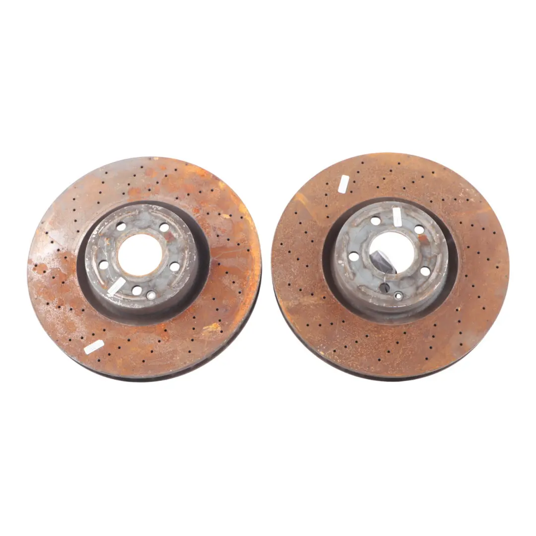 Mercedes R231 Brake Disc Front Left Right N/O/S Perforated Brake Disc Set - SKU A2314211312 - Part number A2314211312