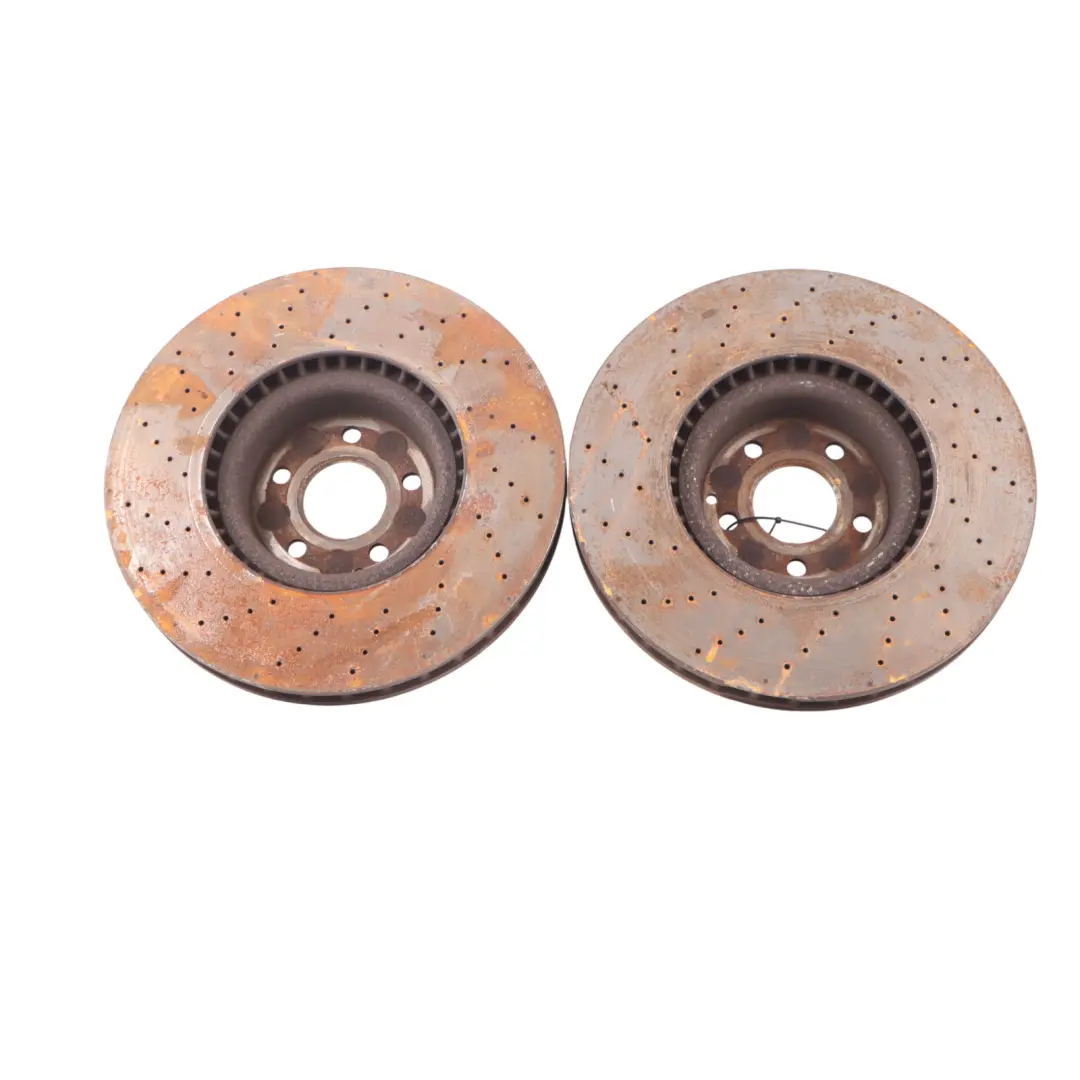 Mercedes R231 Brake Disc Front Left Right N/O/S Perforated Brake Disc Set - SKU A2314211312 - Part number A2314211312