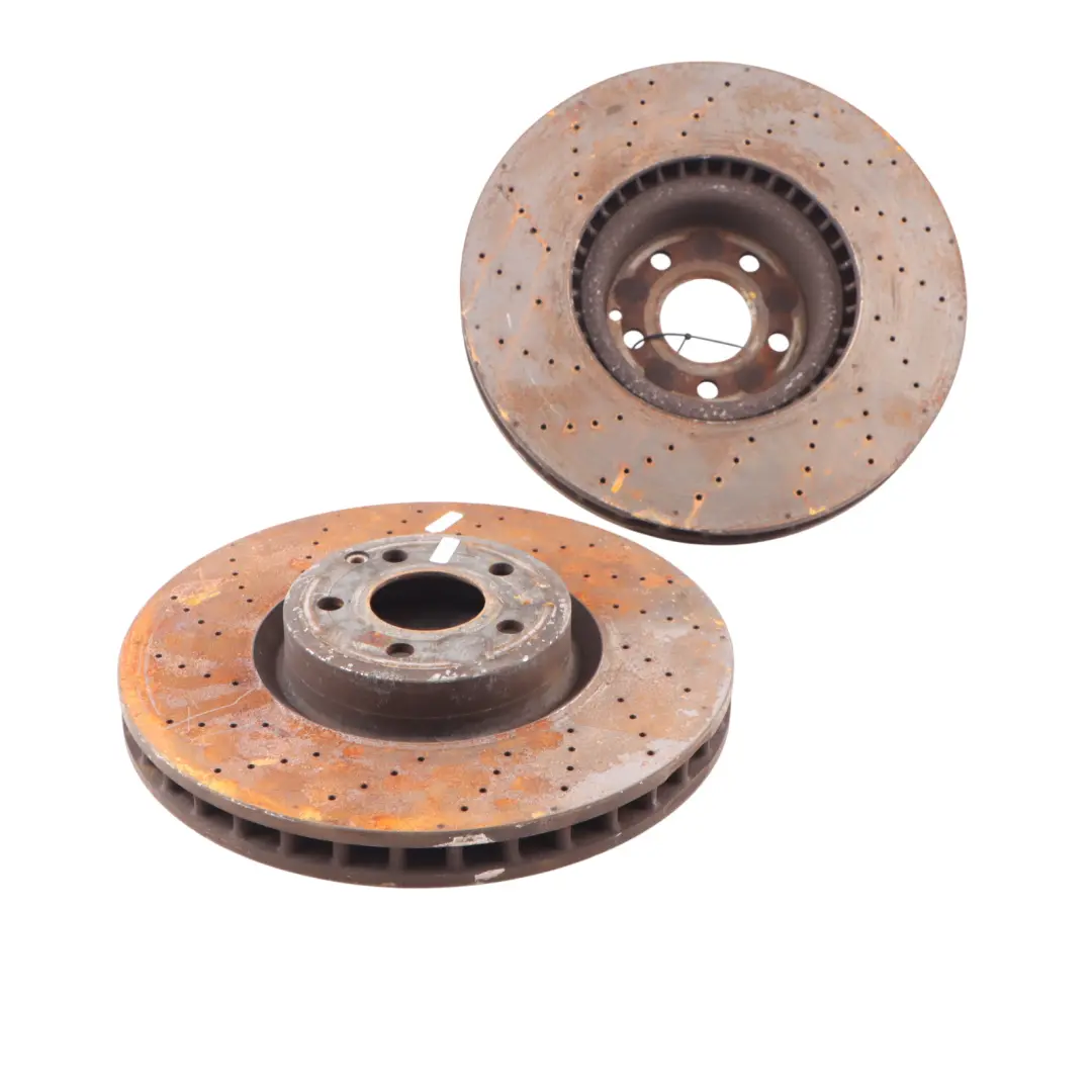 Mercedes R231 Brake Disc Front Left Right N/O/S Perforated Brake Disc Set - SKU A2314211312 - Part number A2314211312