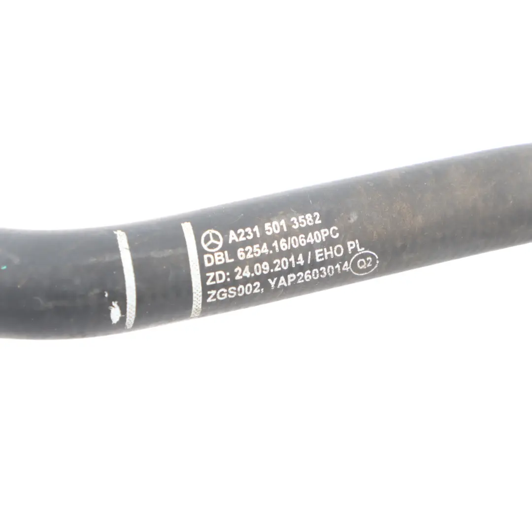 Mercedes R231 Engine Water Coolant Hose Pipe Line Coolant - SKU A2315013582 - Part number A2315013582