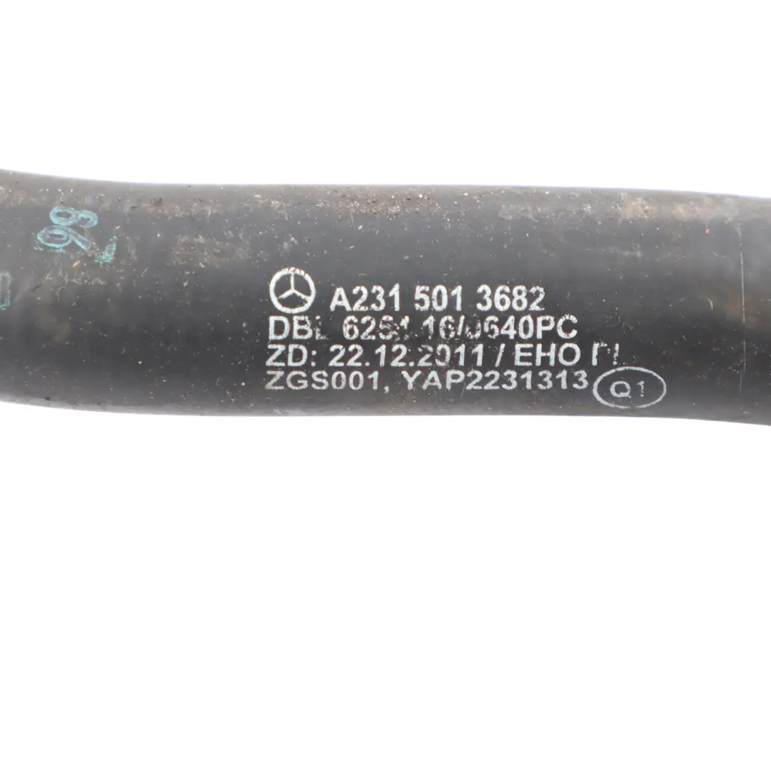 Cooling Coolant Line Pipe Hose to Mercedes R231 Engine with Part number A2315013682 Mercedes R231 Engine Cooling Coolant Line Pipe Hose - SKU A2315013682 - Part number A2315013682