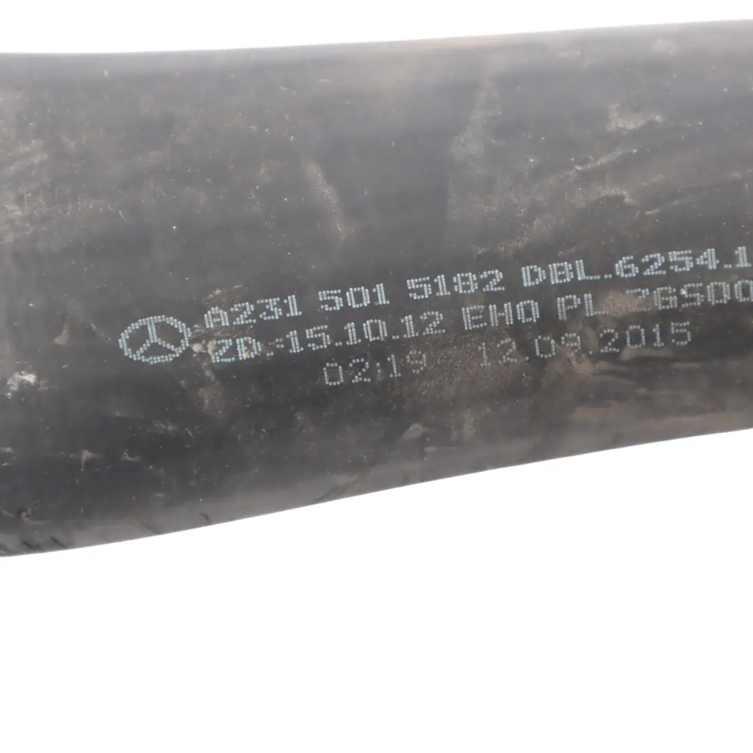 Wąż Płynu Chłodzącego Chłodnicy Silnika do Mercedes R231 o numerze A2315015182 Mercedes R231 Wąż Płynu Chłodzącego Chłodnicy Silnika - SKU A2315015182 - Numer Części A2315015182