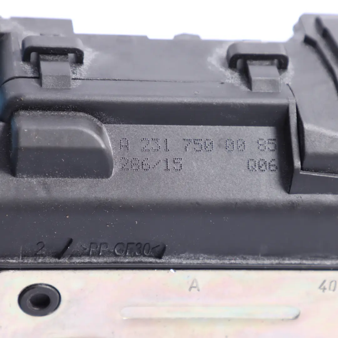 Boot Lid Tailgate Hatch Lock Actuator Mechanism to Mercedes R231 Rear with Part number A2317500085 Mercedes R231 Rear Boot Lid Tailgate Hatch Lock Actuator Mechanism - SKU A2317500085 - Part number A2317500085