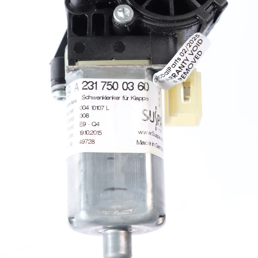 Mercedes R231 Cabrio Módulo Control Motor Accionamiento Techo - SKU A2317500360-1 - Número de pieza A2317500360