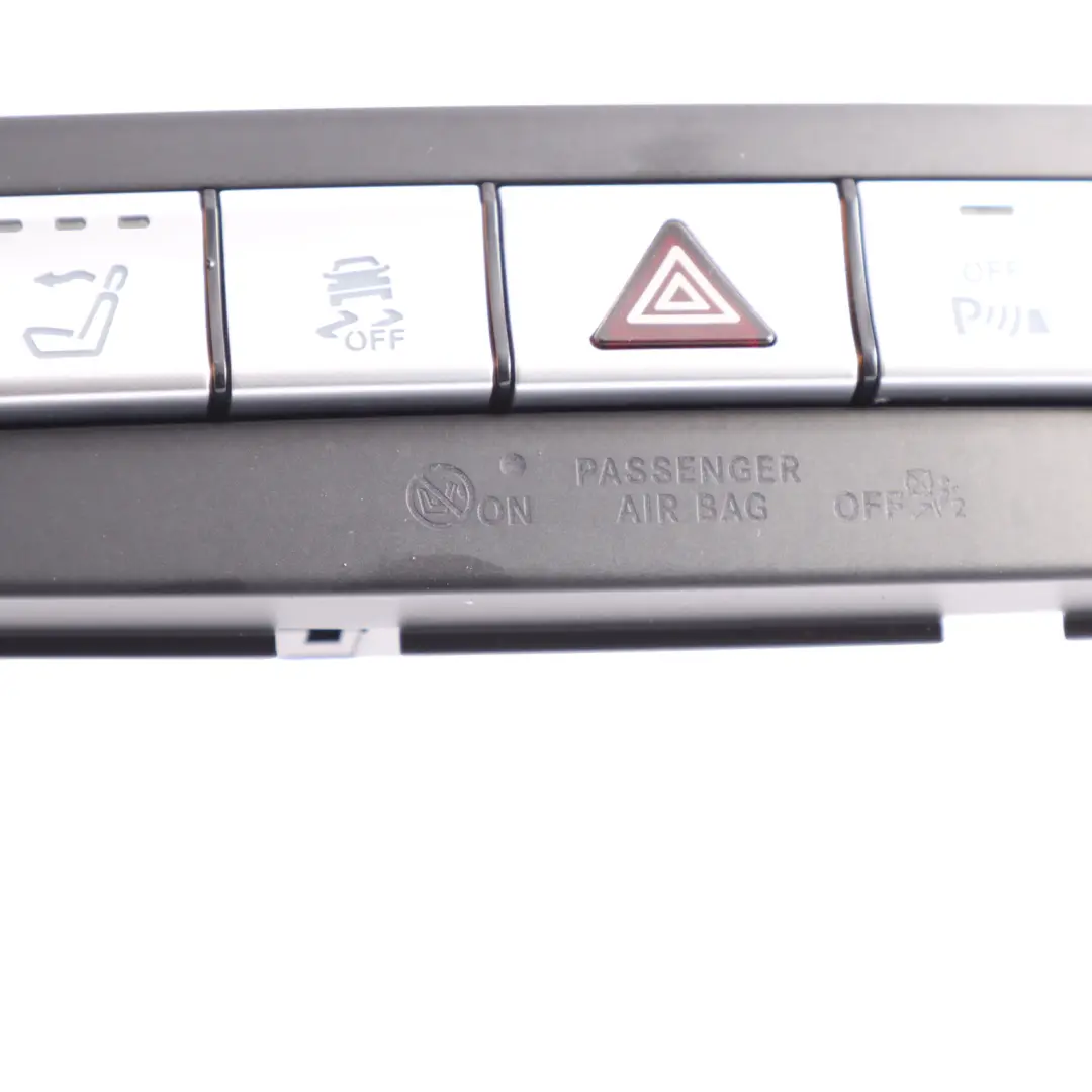 PDC ESP Heated Seat Hazard Triangle Switch Block Panel to Mercedes R231 with Part number A2318203010 Mercedes R231 PDC ESP Heated Seat Hazard Triangle Switch Block Panel - SKU A2318203010 - Part number A2318203010