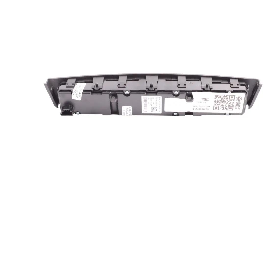 PDC ESP Heated Seat Hazard Triangle Switch Block Panel to Mercedes R231 with Part number A2318203010 Mercedes R231 PDC ESP Heated Seat Hazard Triangle Switch Block Panel - SKU A2318203010 - Part number A2318203010