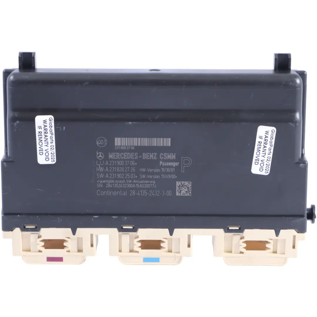 Steuergerät Modul Beifahrersitz für Mercedes R231 mit Teilenummer A2319003706 Mercedes R231 Steuergerät Modul Beifahrersitz - SKU A2319003706 - Teilenummer A2319003706