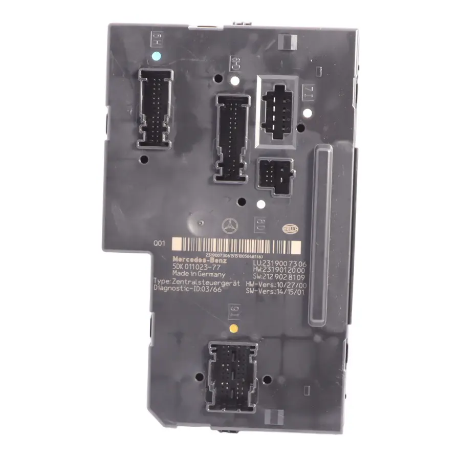 SAM Module Control Unit Fuse Relay Box Rear to Mercedes R231 with Part number A2319007306 Mercedes R231 SAM Module Control Unit Fuse Relay Box Rear - SKU A2319007306-1 - Part number A2319007306