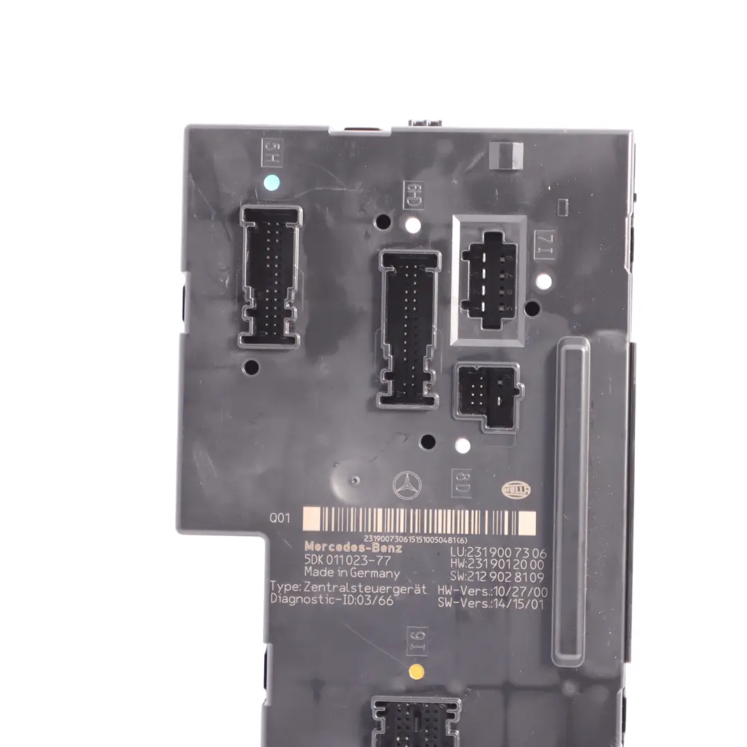 SAM Module Control Unit Fuse Relay Box Rear to Mercedes R231 with Part number A2319007306 Mercedes R231 SAM Module Control Unit Fuse Relay Box Rear - SKU A2319007306-1 - Part number A2319007306