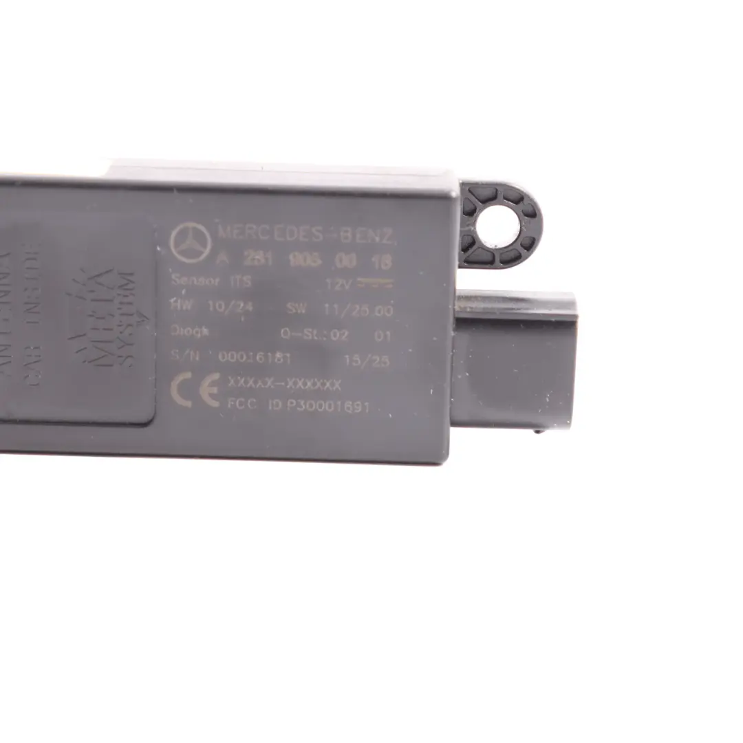 Interior Motion Protection Sensor Control Module ECU to Mercedes R231 with Part number A2319050018 Mercedes R231 Interior Motion Protection Sensor Control Module ECU - SKU A2319050018 - Part number A2319050018