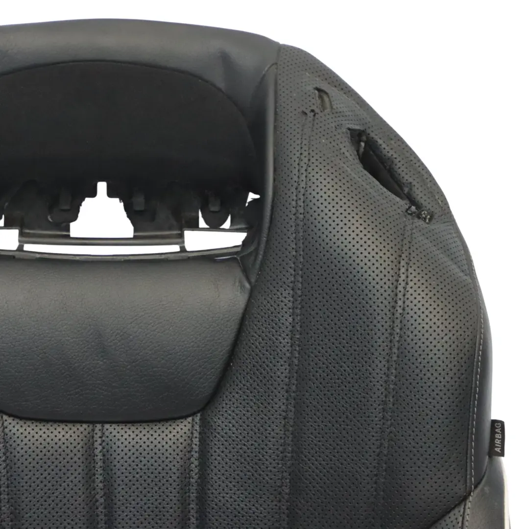 Front Seat Left N/S Backrest Back Cover Leather Black to Mercedes R231 with Part number A2319102347 Mercedes R231 Front Seat Left N/S Backrest Back Cover Leather Black - SKU A2319102347 - Part number A2319102347