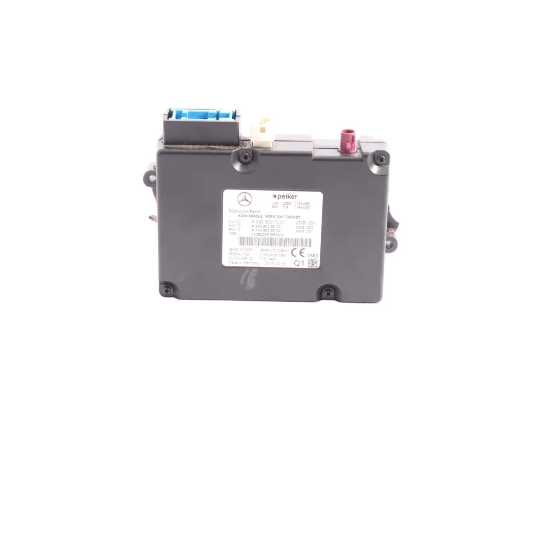 Module contrôle communication télématique pour Mercedes W176 W204 W212 à propos du numéro de pièce A2429007001 Mercedes W176 W204 W212 Module contrôle communication télématique - SKU A2429007001 - Numéro de pièce A2429007001