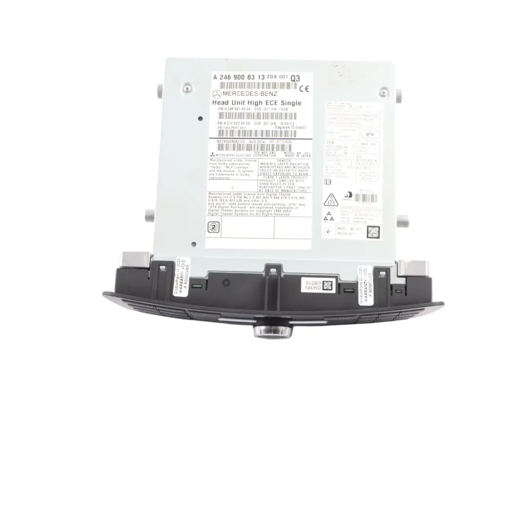  Radio Media Headunit Mercedes C117 W176 Sat Navigation Control Panel - SKU A2469008313-1 - Part number A2469008313