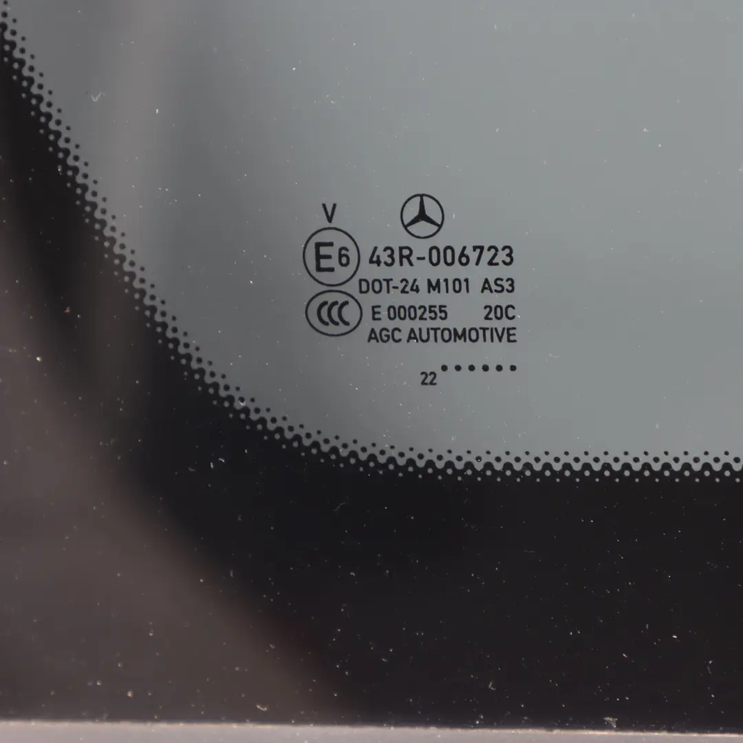 Hinten Dreieckig Viertel Seiten Scheibe Glas Links AS3 für Mercedes X253 mit Teilenummer A2536703501 Mercedes X253 Hinten Dreieckig Viertel Seiten Scheibe Glas Links AS3 - SKU A2536703501 - Teilenummer A2536703501