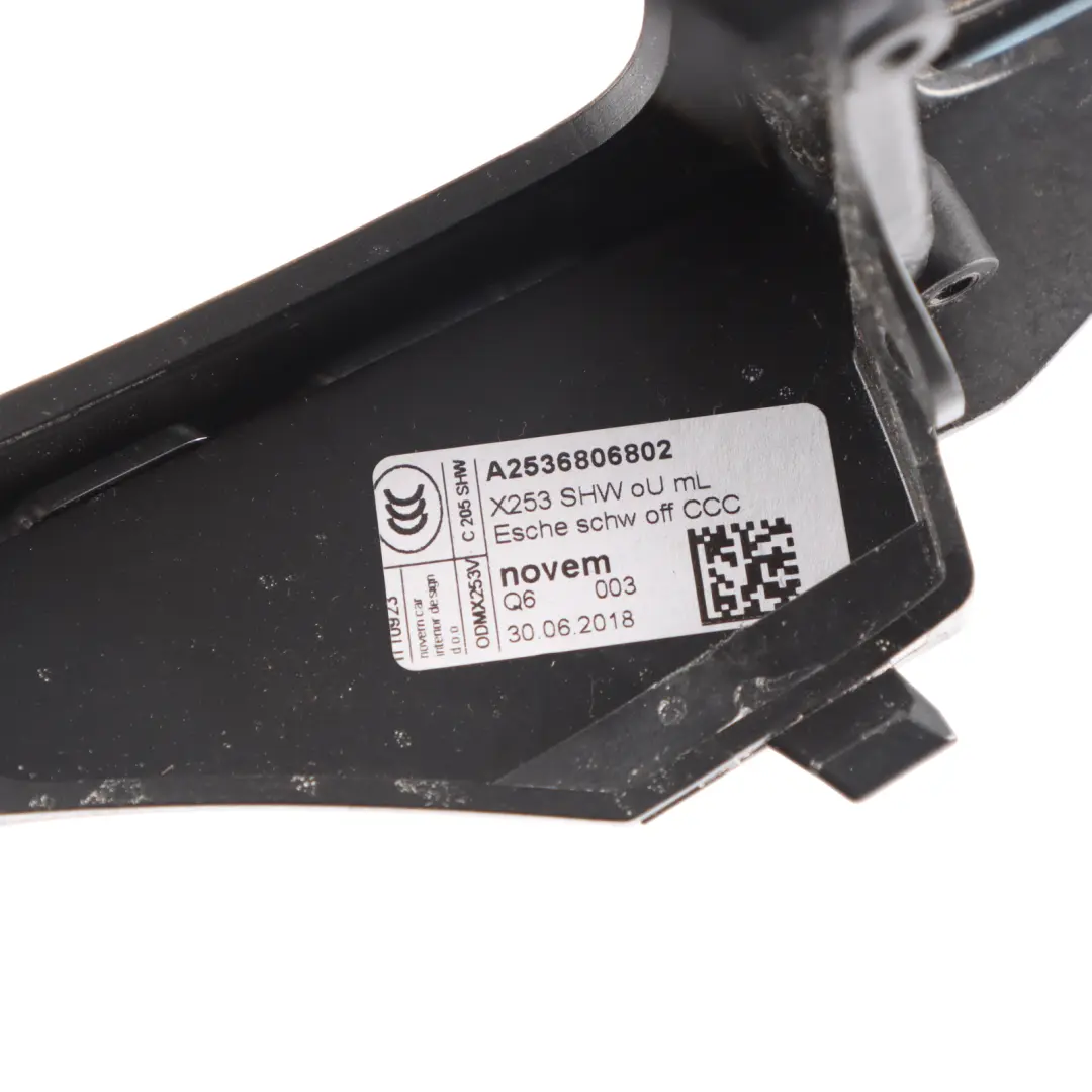 Dashboard Centre Console Trim Cover Black Ash Wood to Mercedes X253 with Part number A2536806802 Mercedes X253 Dashboard Centre Console Trim Cover Black Ash Wood - SKU A2536806802 - Part number A2536806802