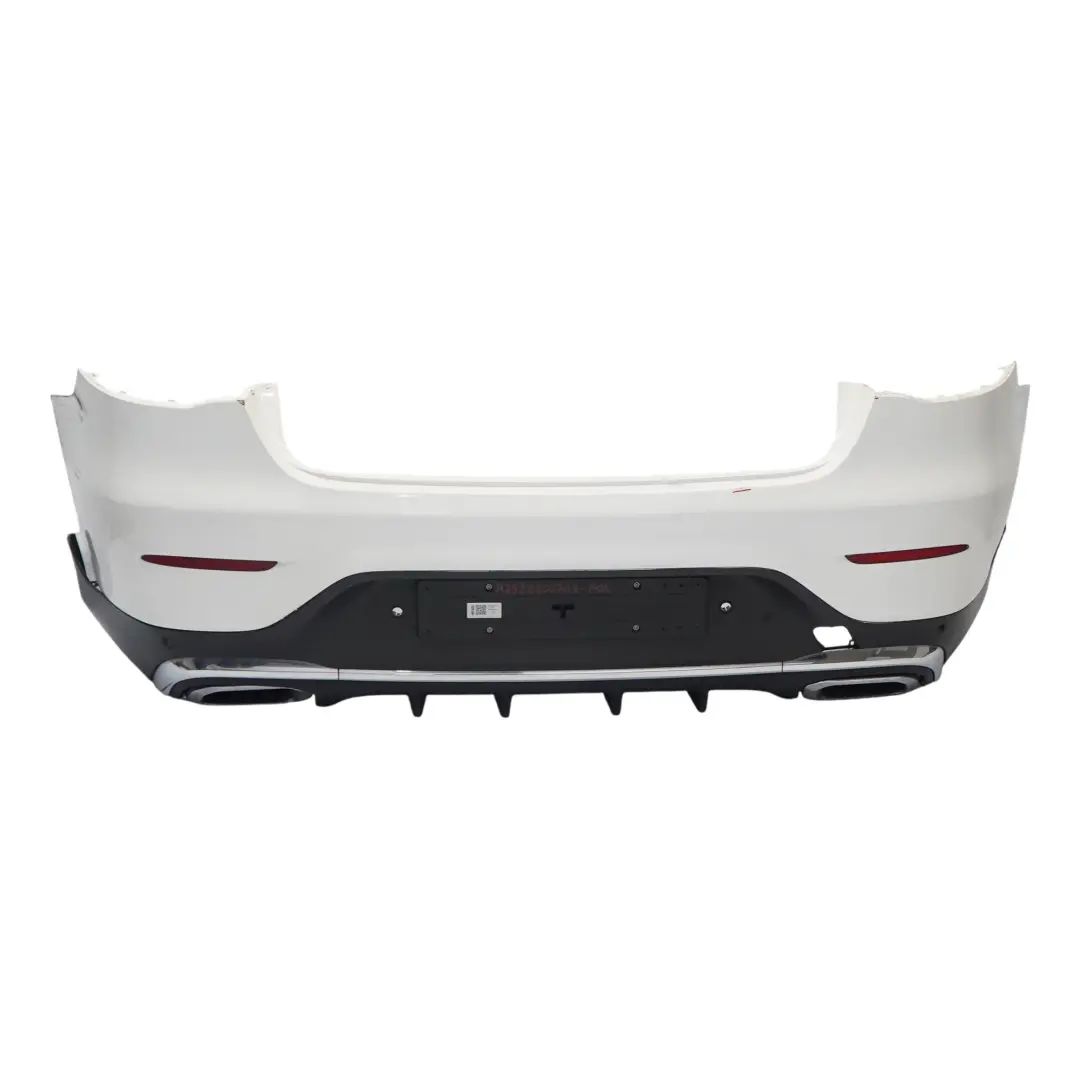Bumper Trim Panel AMG Covering Polar White - 149 to Mercedes C253 Rear with Part number A2538805703 Mercedes C253 Rear Bumper Trim Panel AMG Covering Polar White - 149 - SKU A2538805703-POL - Part number A2538805703