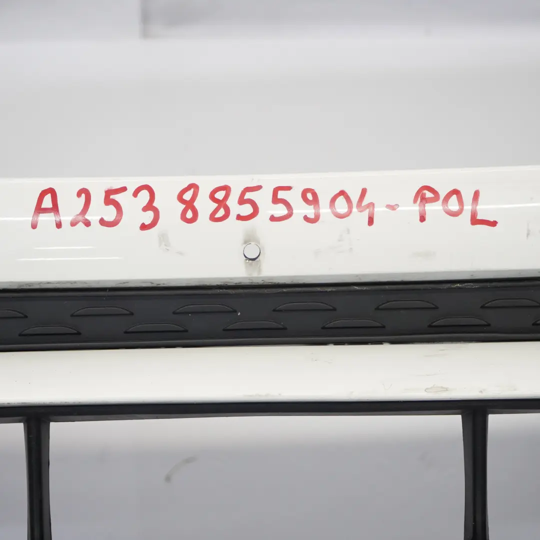 Front Bumper AMG Trim Panel Cover Polar White - 149 to Mercedes C253 X253 with Part number A2538855904 Mercedes C253 X253 Front Bumper AMG Trim Panel Cover Polar White - 149 - SKU A2538855904-POL - Part number A2538855904