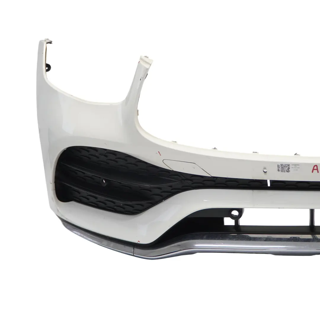 Front Bumper AMG Trim Panel Cover Polar White - 149 to Mercedes C253 X253 with Part number A2538855904 Mercedes C253 X253 Front Bumper AMG Trim Panel Cover Polar White - 149 - SKU A2538855904-POL - Part number A2538855904