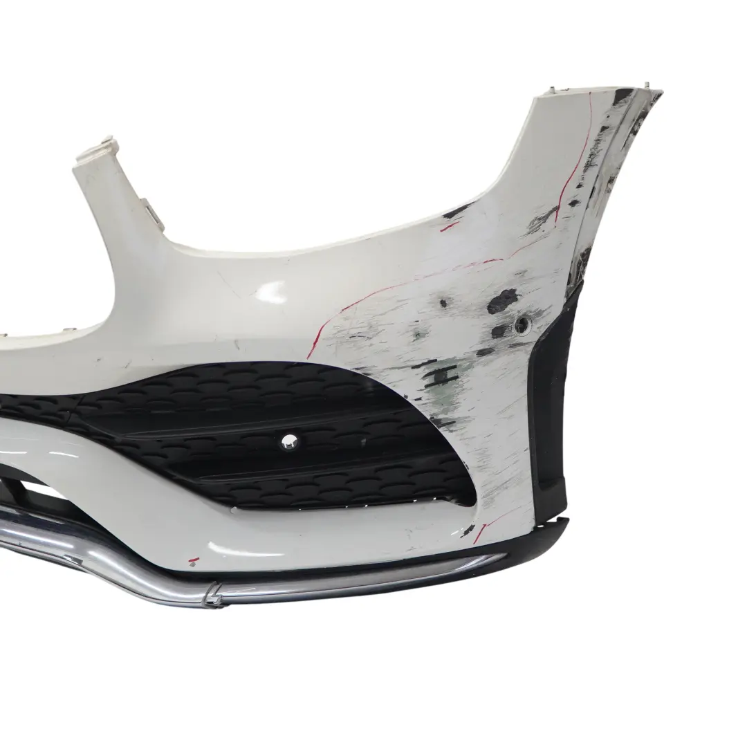 Front Bumper AMG Trim Panel Cover Polar White - 149 to Mercedes C253 X253 with Part number A2538855904 Mercedes C253 X253 Front Bumper AMG Trim Panel Cover Polar White - 149 - SKU A2538855904-POL - Part number A2538855904