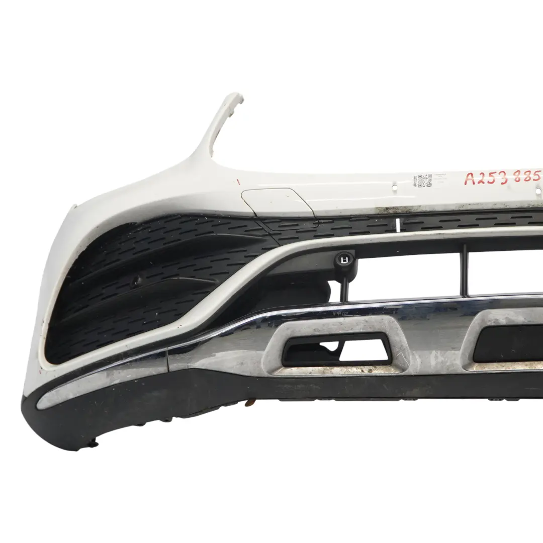 Front Bumper AMG Trim Panel Cover Polar White - 149 to Mercedes C253 X253 with Part number A2538855904 Mercedes C253 X253 Front Bumper AMG Trim Panel Cover Polar White - 149 - SKU A2538855904-POL - Part number A2538855904