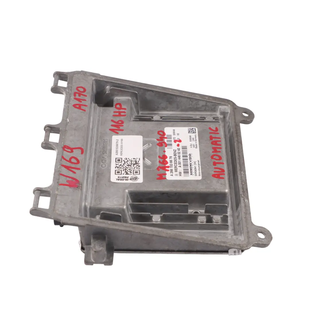 A170 M166.940 116HP Komputer Silnika ECU Automat do Mercedes W169 o numerze A2661536679 Mercedes W169 A170 M166.940 116HP Komputer Silnika ECU Automat - SKU A2661536679-2 - Numer Części A2661536679