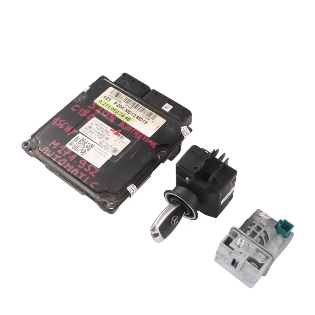 Mercedes W204 C180 156HP Kompressor M271.952 Engine ECU Kit Key - SKU A2711502779-2 - Part number A2711502779