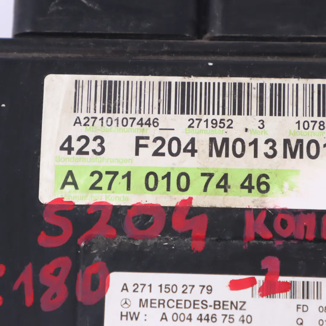 Mercedes W204 C180 156HP Kompressor M271.952 Engine ECU Kit Key - SKU A2711502779-2 - Part number A2711502779