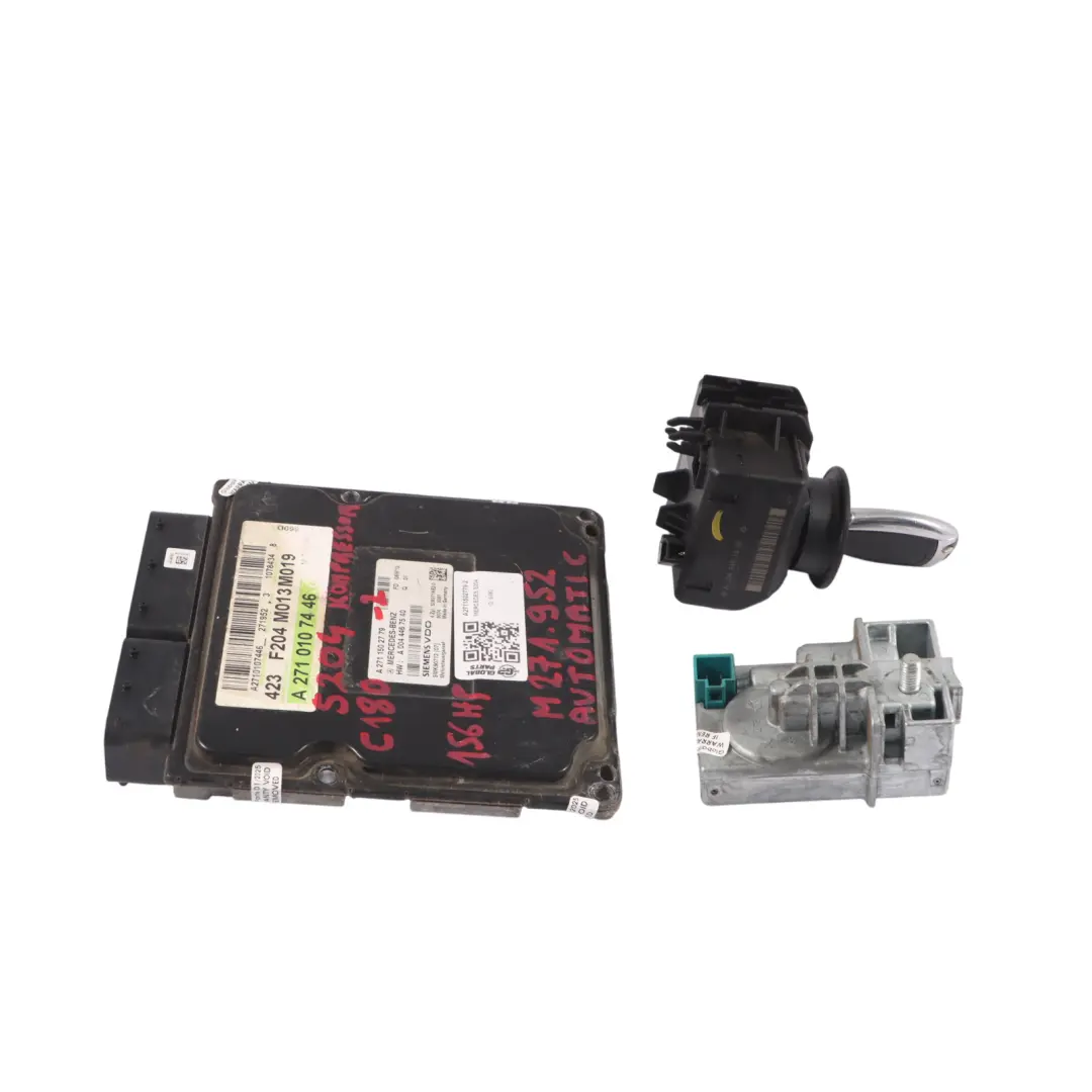 Mercedes W204 C180 156HP Kompressor M271.952 Engine ECU Kit Key - SKU A2711502779-2 - Part number A2711502779