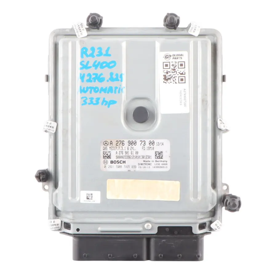 SL400 R231 276.825 333HP Unidad Control Motor ECU para Mercedes con número de pieza A2769007300 Mercedes SL400 R231 276.825 333HP Unidad Control Motor ECU - SKU A2769007300 - Número de pieza A2769007300
