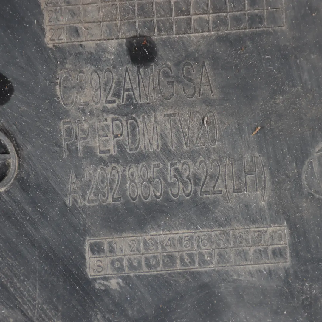 Front Bumper Insert Lower Grille Trim Cover Left N/S to Mercedes W166 with Part number A2928855322 Mercedes W166 Front Bumper Insert Lower Grille Trim Cover Left N/S - SKU A2928855322 - Part number A2928855322