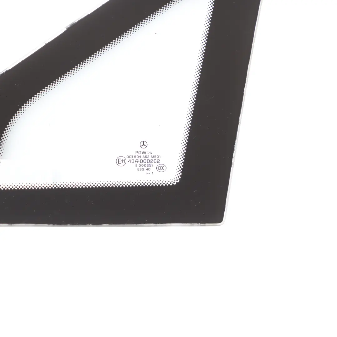 Mercedes W639 Front Side Window Left N/S Fixed Triangle Glass AS2 - SKU A6396736305-1 - Part number A6396736305