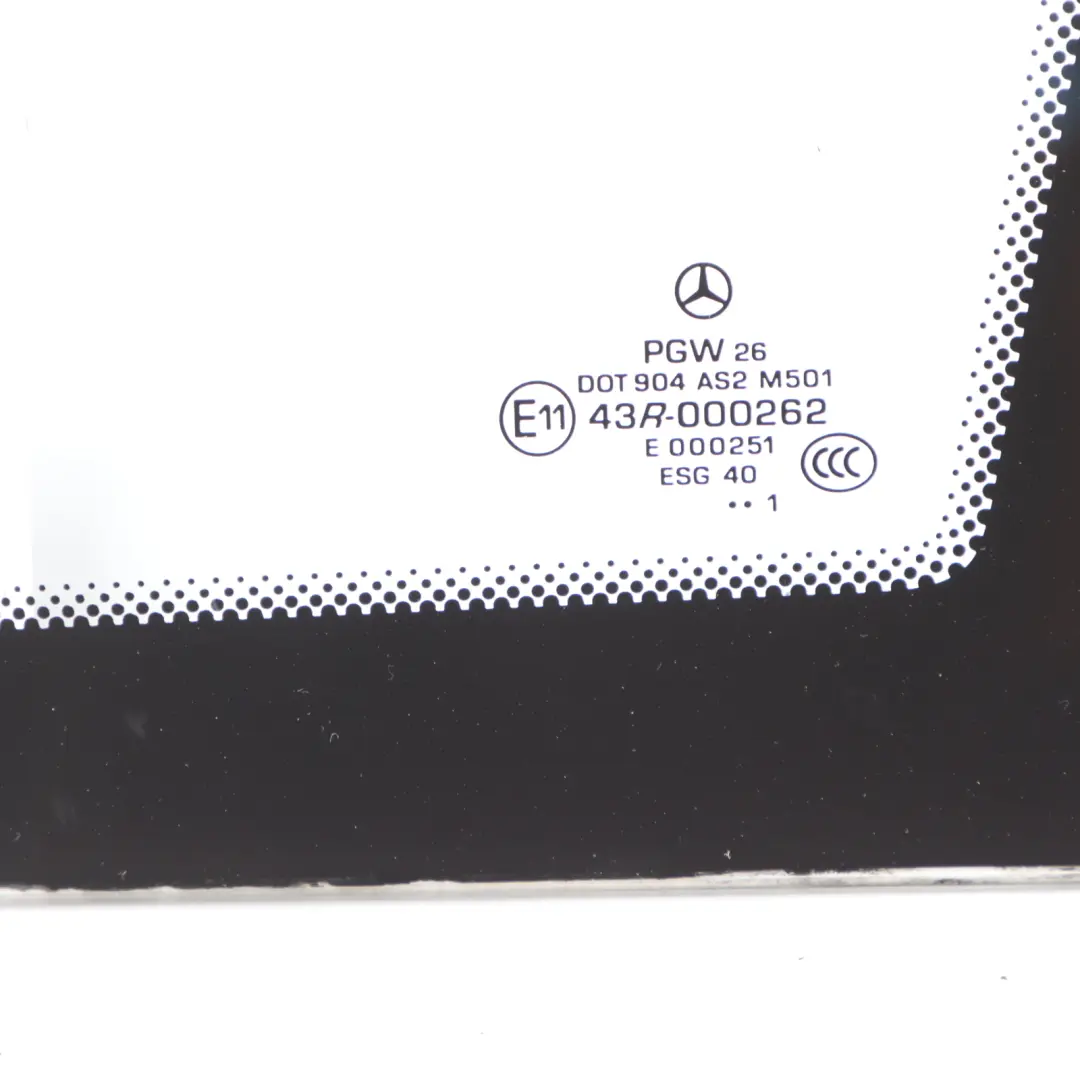 Mercedes W639 Front Side Window Left N/S Fixed Triangle Glass AS2 - SKU A6396736305-1 - Part number A6396736305