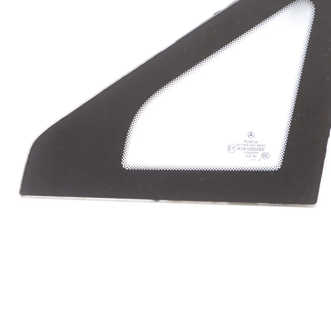 Side Window Mercedes Vito W639 Front Left N/S Fixed Triangle Glass AS2 to with Part number A6396736305 Side Window Mercedes Vito W639 Front Left N/S Fixed Triangle Glass AS2 - SKU A6396736305 - Part number A6396736305