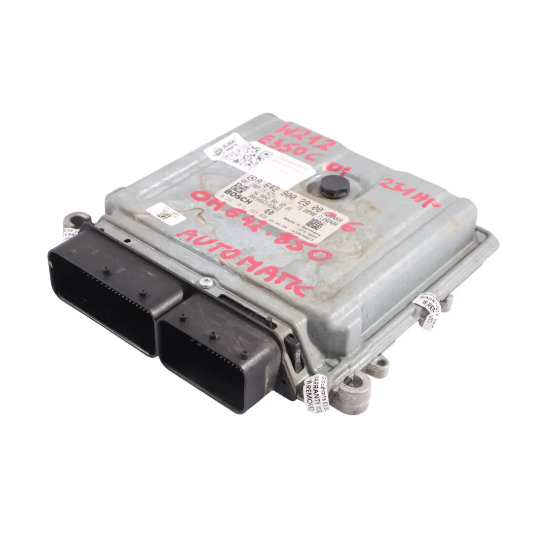 Module Calculateur Moteur Mercedes C207 E350 CDI BE OM642.836 pour à propos du numéro de pièce A6429002900 Module Calculateur Moteur Mercedes C207 E350 CDI BE OM642.836 - SKU A6429002900-6 - Numéro de pièce A6429002900