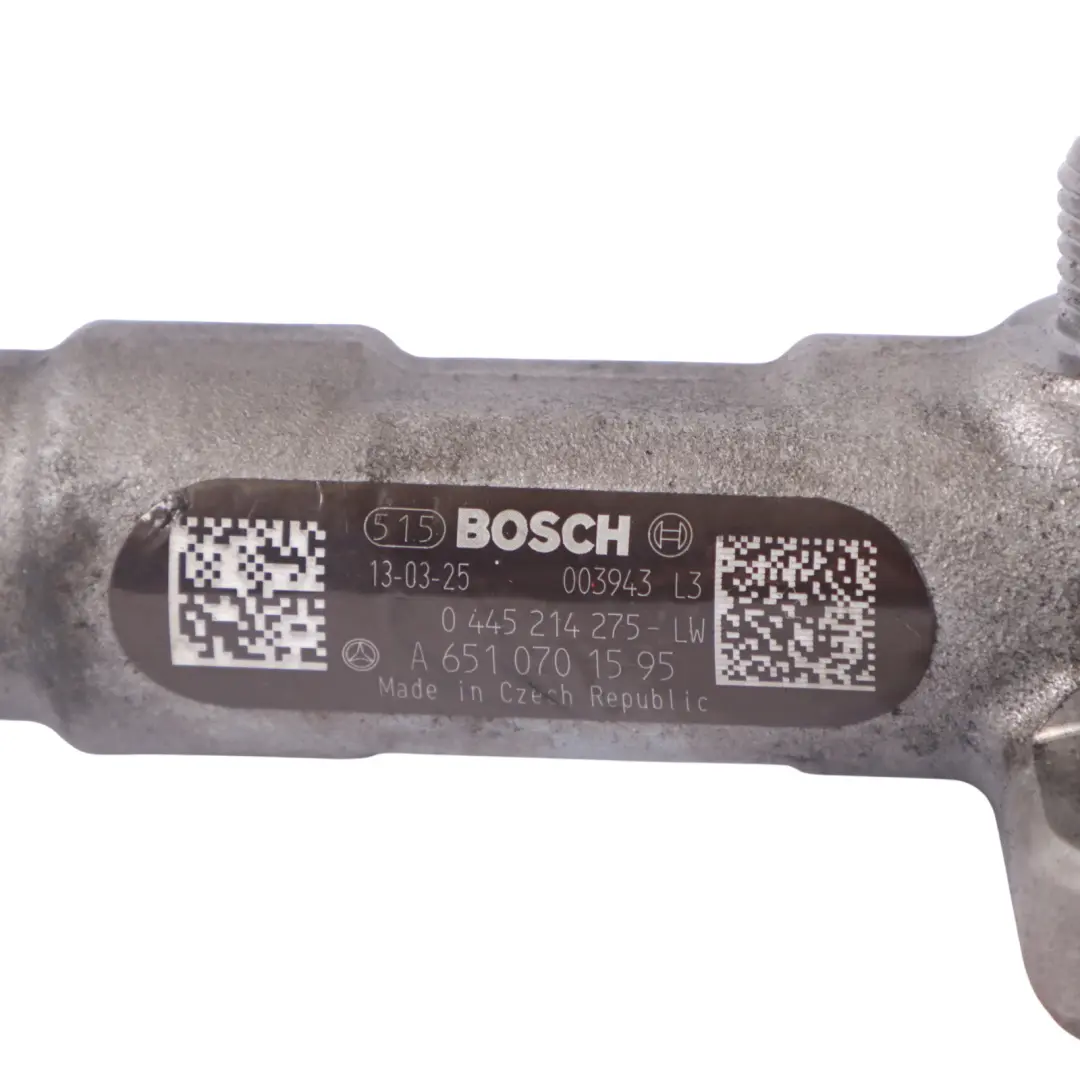 Mercedes W176 W204 W212 W246 Diesel Engine OM651 Fuel Injection Rail - SKU A6510701595 - Part number A6510701595