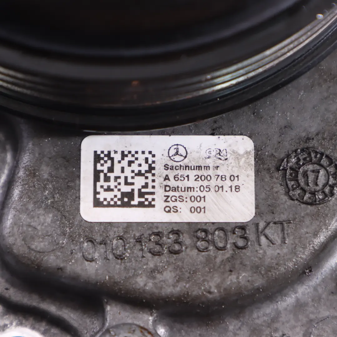 Mercedes W166 Diesel M651 Pompe De Circulation D'Eau Refroidissement - SKU A6512007801 - Numéro de pièce A6512007801
