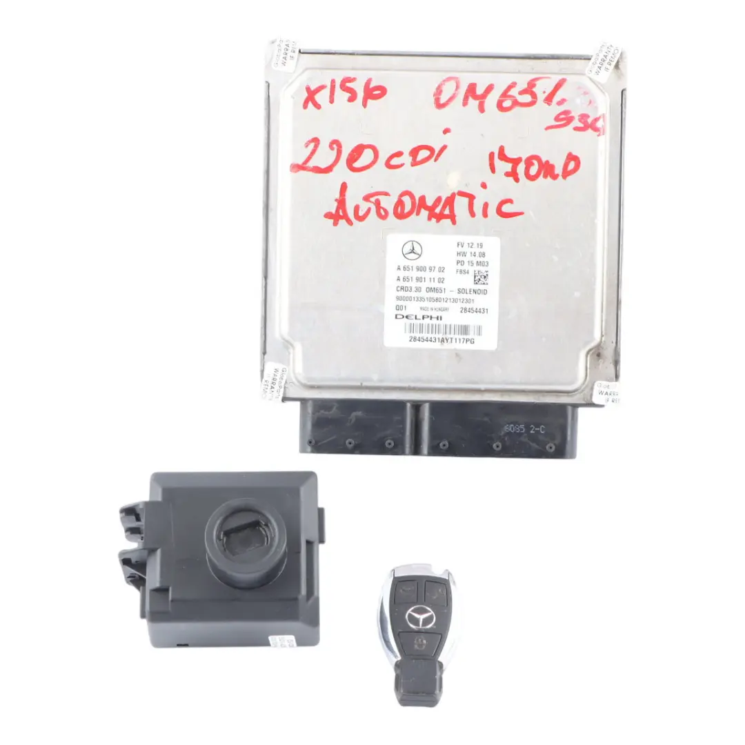 651.930 170HP Engine ECU Kit Ignition + Key to Mercedes GLA X156 220d with Part number A6519009702 Mercedes GLA X156 220d 651.930 170HP Engine ECU Kit Ignition + Key - SKU A6519009702-5 - Part number A6519009702