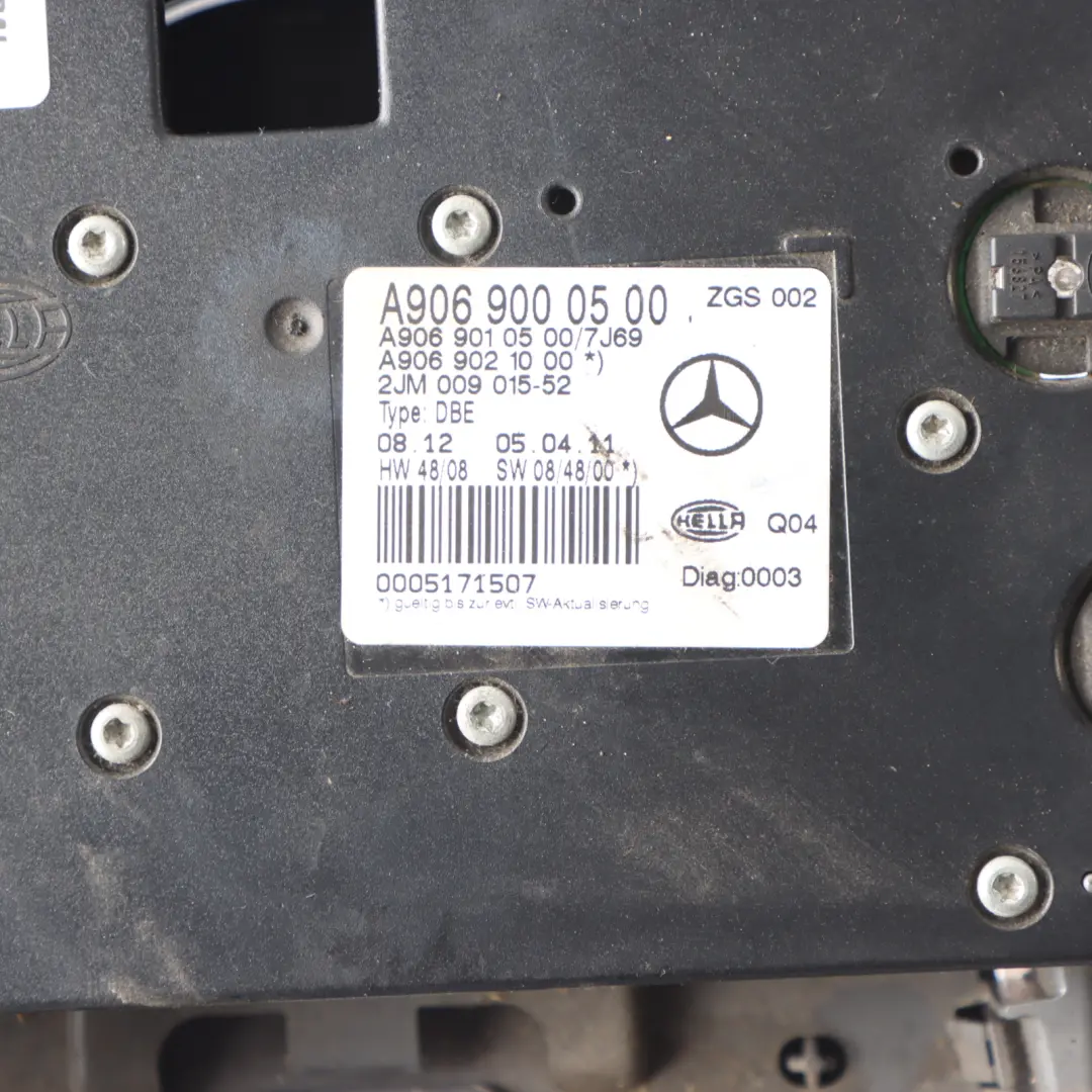 Roof Light Interior Front Lamp Switch Panel Grey to Mercedes W906 with Part number A9069000500 Mercedes W906 Roof Light Interior Front Lamp Switch Panel Grey - SKU A9069000500 - Part number A9069000500