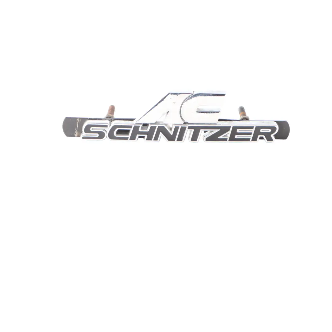 BMW E60 AC Schnitzer Badge Emblem Lettering Decal Chrome - SKU AC-SCHNITZER - Part number AC-SCHNITZER