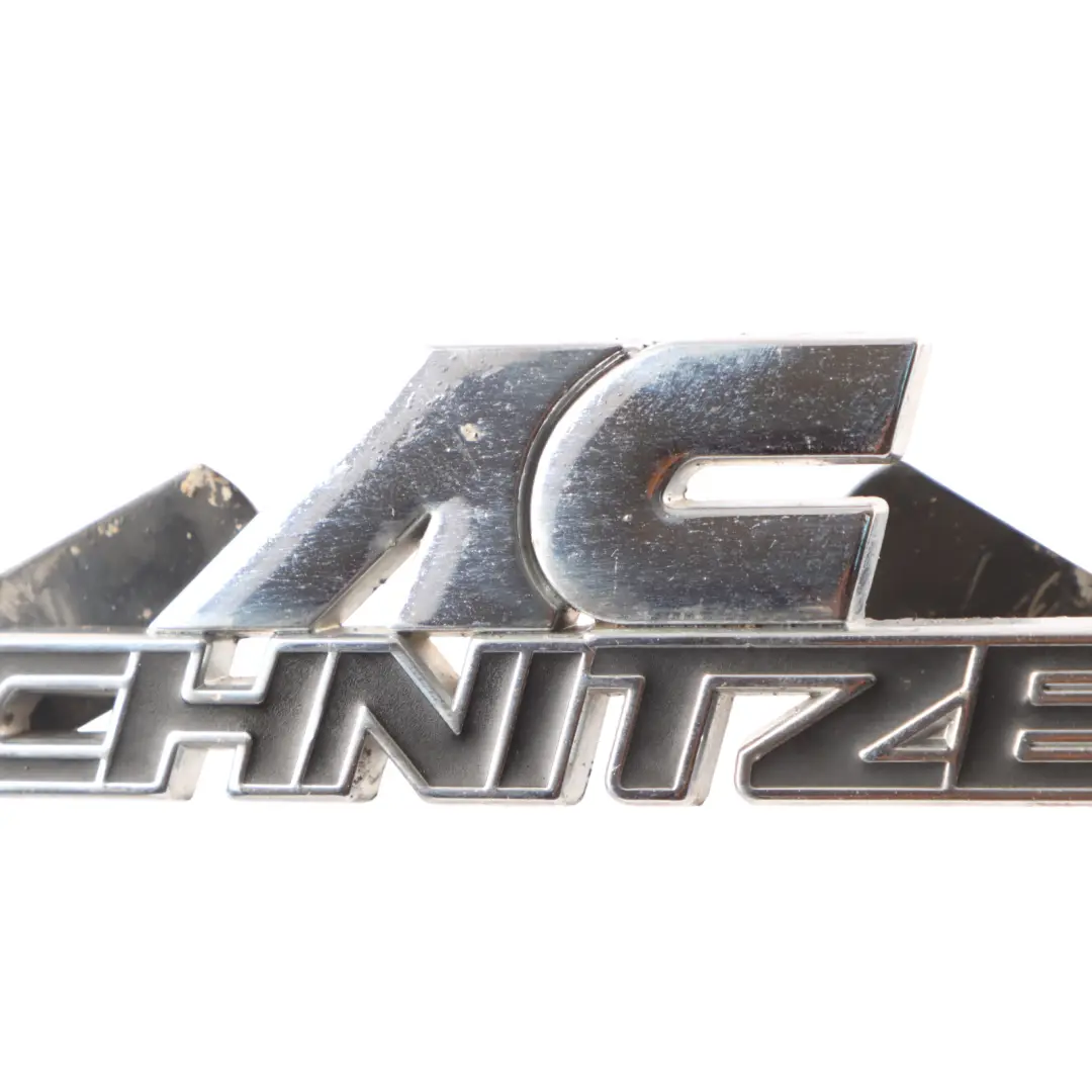BMW E60 AC Schnitzer Badge Emblem Lettering Decal Chrome - SKU AC-SCHNITZER - Part number AC-SCHNITZER