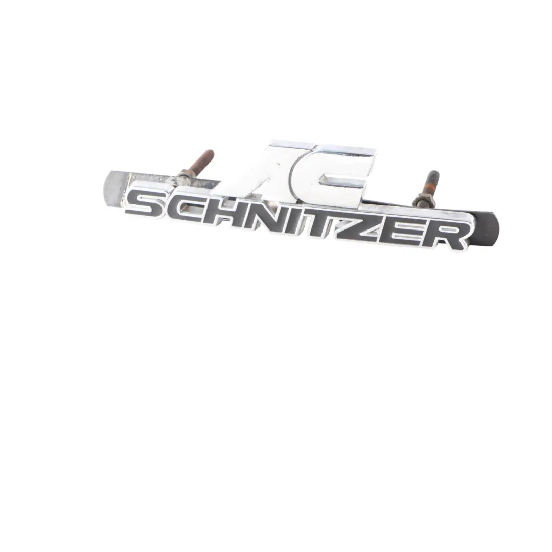 BMW E60 AC Schnitzer Badge Emblem Lettering Decal Chrome - SKU AC-SCHNITZER - Part number AC-SCHNITZER